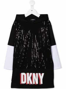 Dkny Kids robe-pull à logo imprimé - Noir