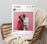 Instagram-post Gepersonaliseerd canvas schilderij