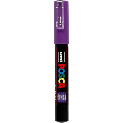 Uni-Posca Posca marker, afm pc-1m, lijndikte 0,7 mm, extra-fijn, violet, 1 stuk