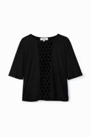 Slim fit T-shirt met monogram - BLACK - XL