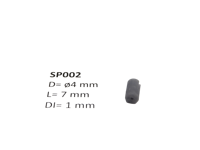 micromotor SP002 ø 4 x 7 - ø 1 mm cardankoppelingshouder