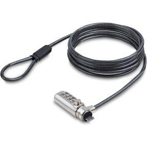 StarTech.com Nano Compatibel Laptop Kabelslot, 1,5m Slim Lock Laptop Beveiligingskabel, Anti-Diefsta