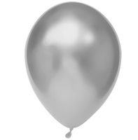 Chrome Ballonnen Zilver - 50 Stuks