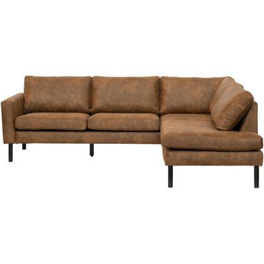 Hoekbank Collin rechts - cognac - Leen Bakker