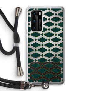 Moroccan tiles: Huawei P40 Transparant Hoesje met koord