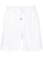 Kiton short de sport à liserés contrastants - Blanc - thumbnail