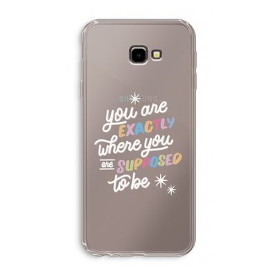 Right Place: Samsung Galaxy J4 Plus Transparant Hoesje