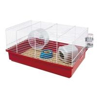 Hamsterkooi - Een wiel, een voerbak, een huis, een drinkbak - FERPLAST
