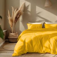 Dekbedovertrek Percale - Lits-Jumeaux (240x220 cm) - Okergeel Percale katoen - Dessin: Effen - Presence - Dekbed-Discounter.nl