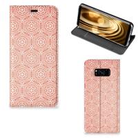 Samsung Galaxy S8 | Hoesje met Magneet | Pattern Orange