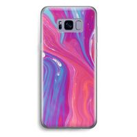 Paarse stroom: Samsung Galaxy S8 Plus Transparant Hoesje
