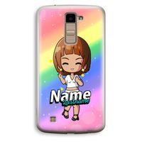 Chibi Maker vrouw: LG K10 (2016) Transparant Hoesje