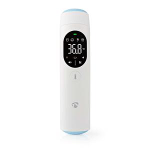 Nedis BTHTIR10WT digitale lichaams thermometer Thermometer met remote sensing Wit Oor, Voorhoofd Sensor