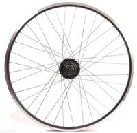 Shimano Achterwiel 28 inch nexus 7 naaf (zwart) - zac19 velg (zwart) met rvs spaken - voor schijfrem
