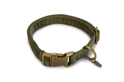 Beeztees Designed by Lotte Velura Hondenhalsband Fluweel Groen 48-70cm x25mm