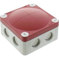 Wiska COMBI 308/RD Aftakkast (l x b x h) 85 x 85 x 51 mm Grijs-wit (RAL 7035), Rood IP66/IP67 1 stuk(s) - thumbnail