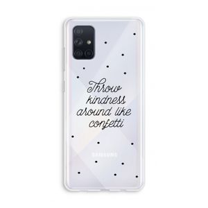Confetti: Galaxy A71 Transparant Hoesje