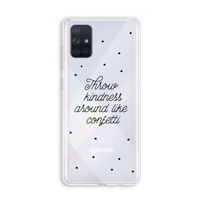 Confetti: Galaxy A71 Transparant Hoesje
