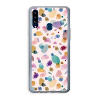 Terrazzo Memphis Pink: Samsung Galaxy A20s Transparant Hoesje
