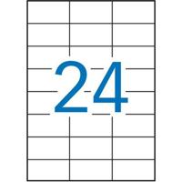 Klevende etiketten Apli 1273 100 Lakens 70 x 37 mm Wit