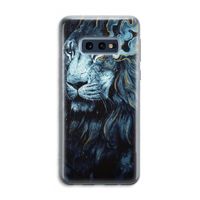 Darkness Lion: Samsung Galaxy S10e Transparant Hoesje