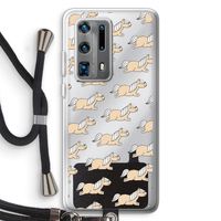 Ponys: Huawei P40 Pro Plus Transparant Hoesje met koord