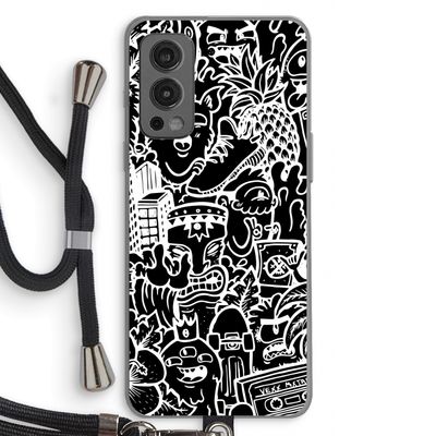 Vexx Black Mixtape: OnePlus Nord 2 5G Transparant Hoesje met koord