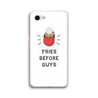 Fries before guys: Google Pixel 3 XL Transparant Hoesje