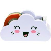 Plankbandhouder wolk met gekleurd tape