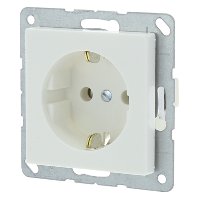 Jung AS500 Contactdoos | Inbouw | 1-voudig | Randaarde | Polarwit - 66.003.42