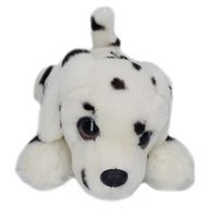 Pluche wit met zwarte stippen Dalmatier honden knuffel 25 cm - thumbnail