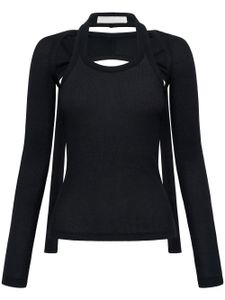 Dion Lee haut Modular à dos ouvert - Noir