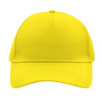 Baseball pet/cap - geel - volwassenen - Voordelige caps - katoen Baseball pet/cap - geel - volwassenen - Voordelige caps - katoen