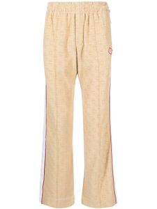 Casablanca pantalon de jogging en velours à logo en jacquard - Marron