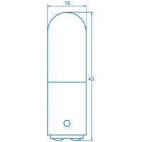 Barthelme 00100029 Buislampje 220 V, 260 V 6 W, 10 W BA15d Helder 1 stuk(s) - thumbnail