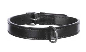 TRIXIE 18241 Zwart Leer Medium Hond Standaard halsband