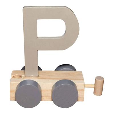 JeP kids houten treinletter P-zand