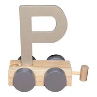 JeP kids houten treinletter P-zand