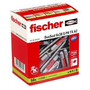 Fischer DuoSeal Plug 38 mm 6 mm 557727 50 stuk(s)