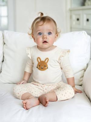 Set sweater en broek baby lichtroze