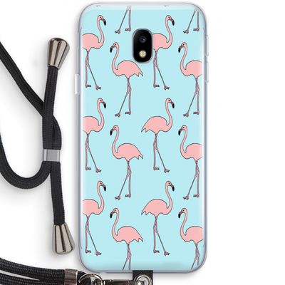 Anything Flamingoes: Samsung Galaxy J3 (2017) Transparant Hoesje met koord