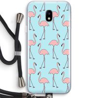 Anything Flamingoes: Samsung Galaxy J3 (2017) Transparant Hoesje met koord