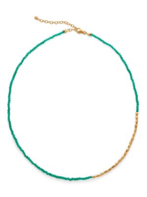 Monica Vinader collier Mini Nugget à perles - Or