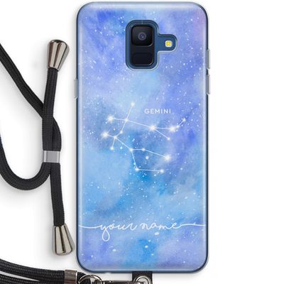 Sterrenbeeld - Licht: Samsung Galaxy A6 (2018) Transparant Hoesje met koord