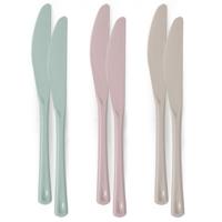 Messen van kunststof - 6x - herbruikbaar plastic - 19 cm - BBQ / Verjaardag / Camping / Party Messen van kunststof - 6x - herbruikbaar plastic - 19 cm - BBQ / Verjaardag / Camping / Party