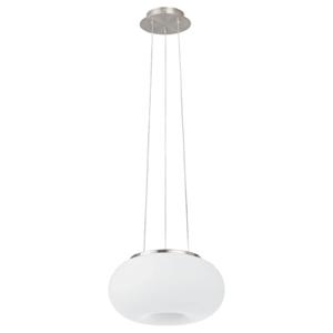 Eglo Design Hanglamp Optica 28cm nikkel met wit 86813