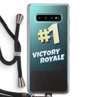 Victory Royale: Samsung Galaxy S10 Plus Transparant Hoesje met koord