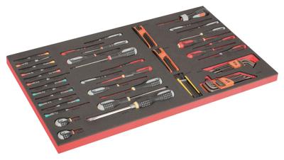 Bahco Foaminlay Fit&Go 40" met schroevendraaiers | ERGO | gleuf | Phillips | Pozidriv | TORX® en inbussleutels - 88-delig - FF1B06LM