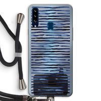 Verrassende lijnen: Samsung Galaxy A20s Transparant Hoesje met koord
