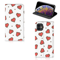 Apple iPhone 11 Hoesje met Magneet Hearts